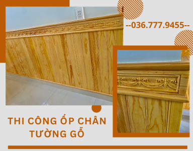 Thi Công Ốp Chân Tường Gỗ Tại Di Linh 