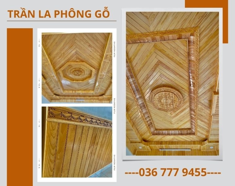 Thi Công Trần La Phông Gỗ Tại Di Linh 